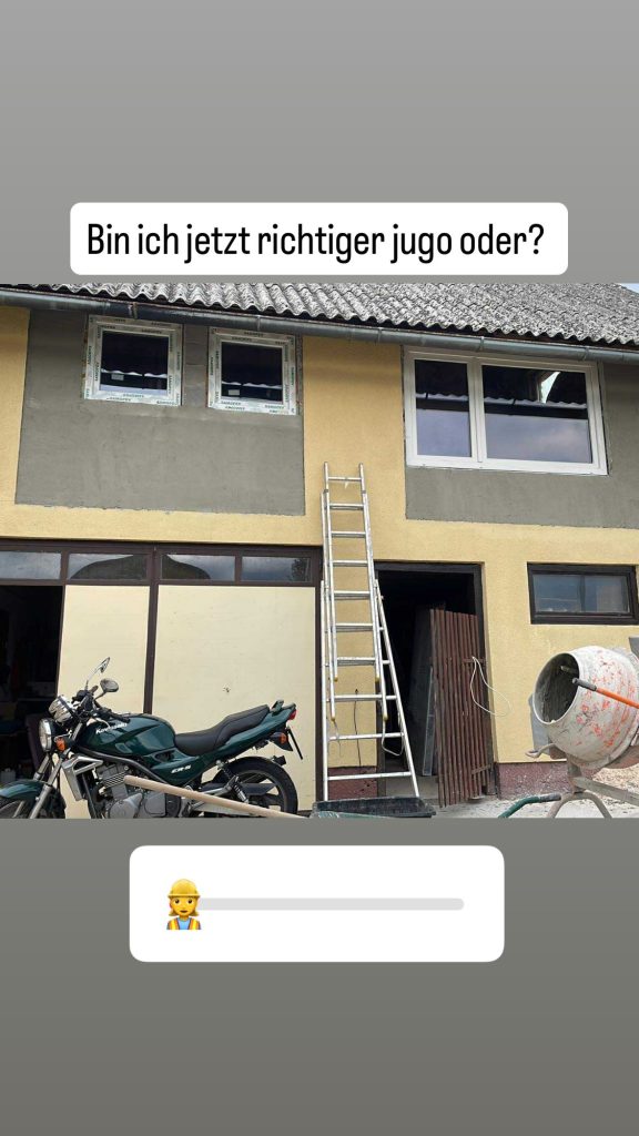 Während des Baus